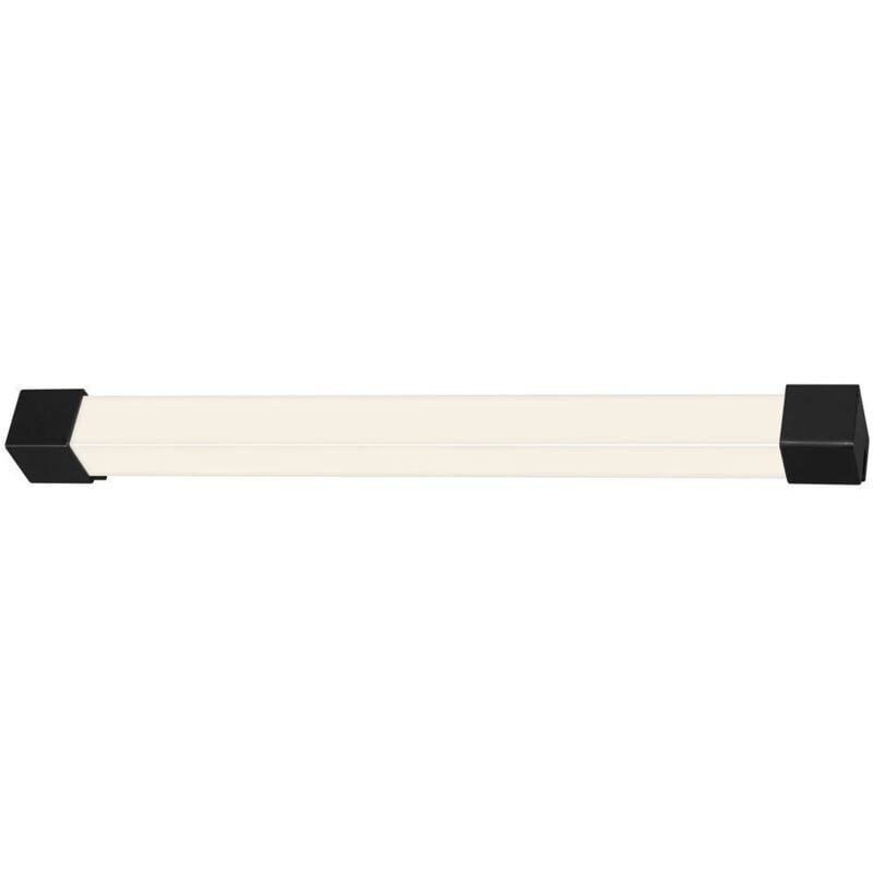 foto del prodotto aciotis black lampada da specchio, ip44 protezione dagli spruzzi d acqua, luce bianca neutra, montaggio 2 in 1, nero, 34 x 6,7 x 2,8 cm briloner