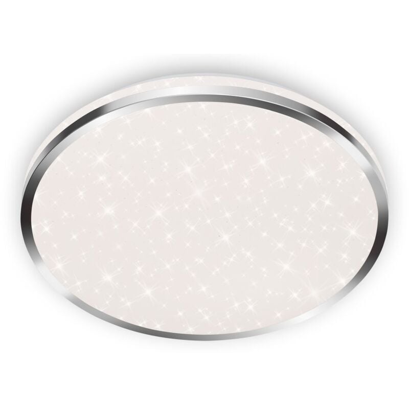 foto del prodotto acorus lampada da soffitto a led per bagno, ip44 protezione dagli spruzzi d acqua, decorazione stellata, luce bianca neutra, colore cromato, 33 x 6,6