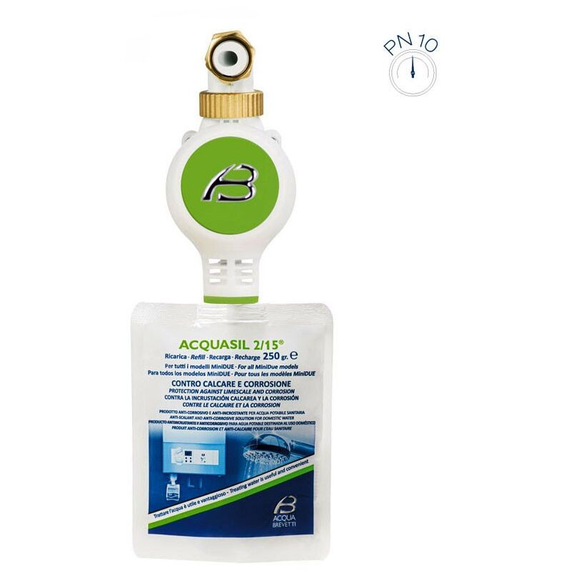foto del prodotto acqua brevetti minidue dima pn6 1 2 pompa dosatrice volumetrica meccanica completa di prima ricarica di acquasil 2 15 pm005s