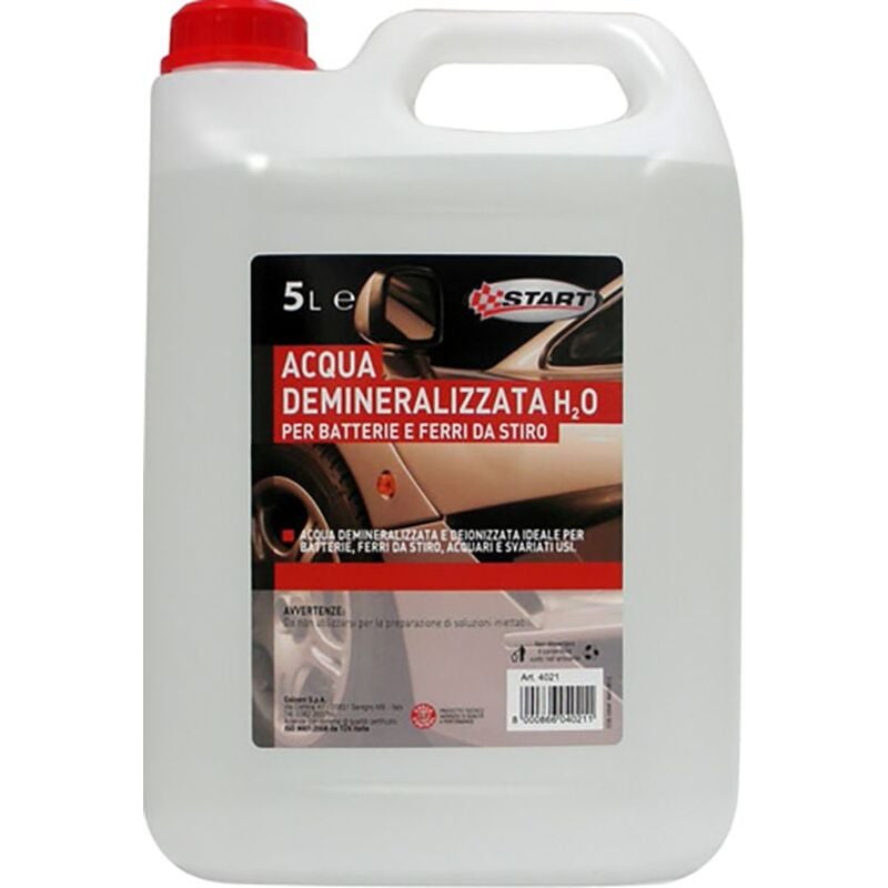 foto del prodotto acqua demineralizzata h2o per batterie e ferri da stiro 5l