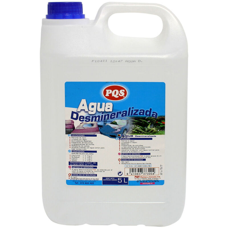 foto del prodotto acqua demineralizzata pqs 5 l caraffa