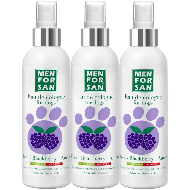foto del prodotto acqua di colonia di mora per cani 125 ml confezione da 3 unit menforsan