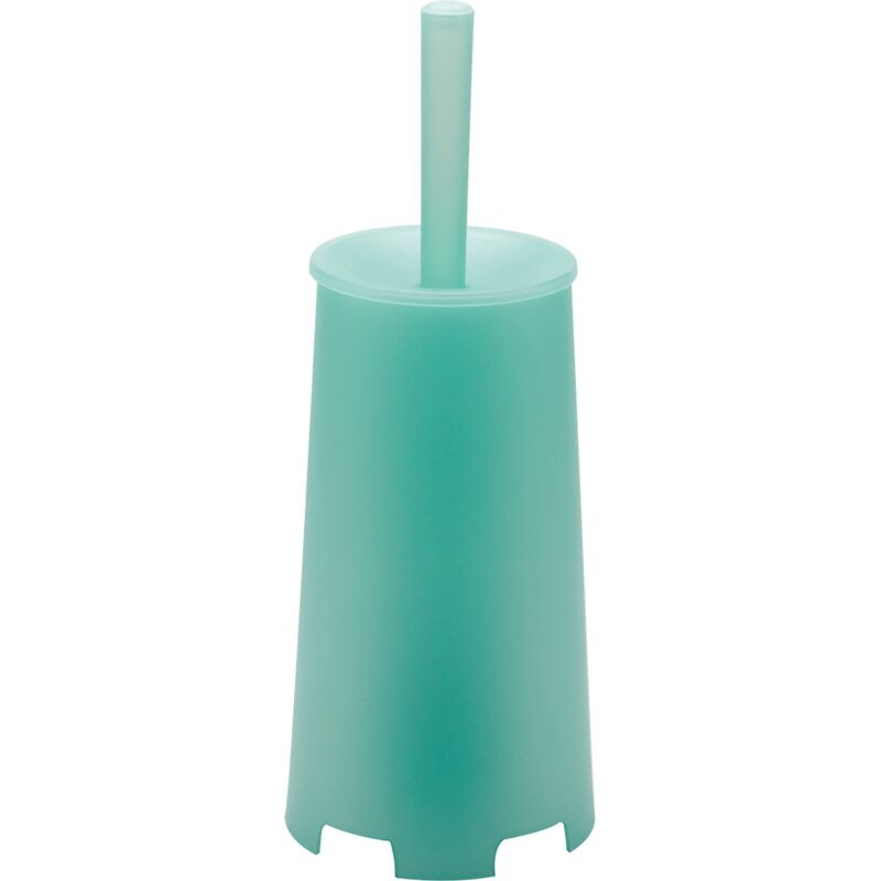 foto del prodotto acquamarina, oscar wc da appoggio colore, 35x13x13 cm peso 0,396 kg, scopino bagno con setole realizzato con resine termoplastiche, anni di garanzia