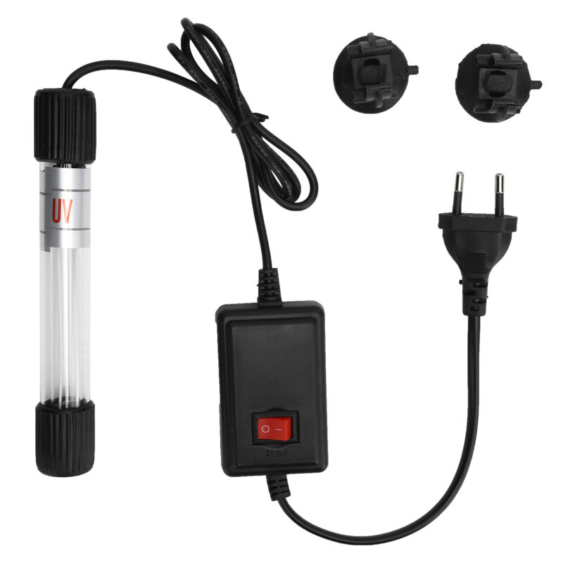 foto del prodotto acquario lampada uv sommergibile serbatoio di pesce purificazione dell acqua alghe luce pulita spina europea 220v7w eosnow