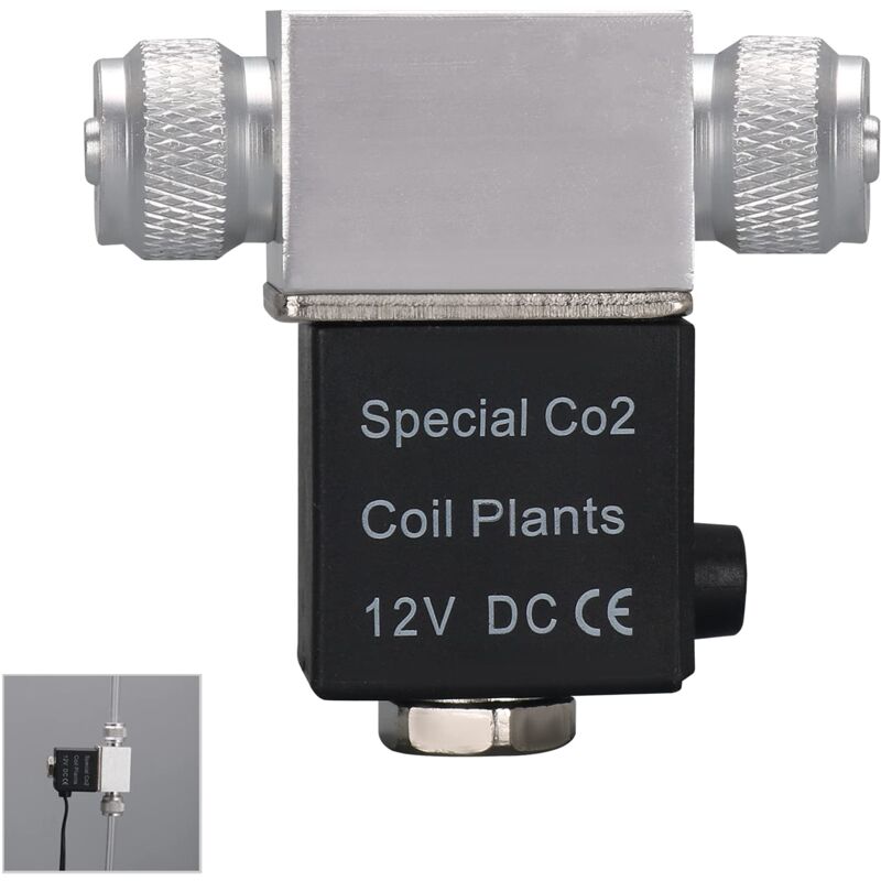 foto del prodotto acquario per pesci pongnas new water, macchina per immersioni pulite, co2 fai da te serie 05, elettrovalvola a doppia testa, tensione di uscita 12 v,