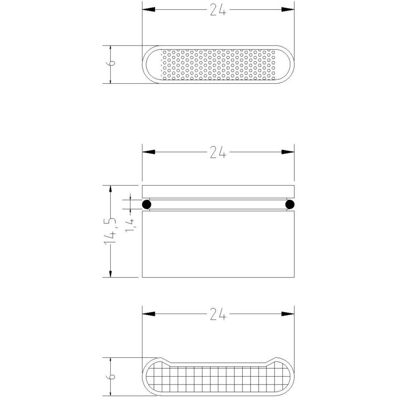 foto del prodotto acquastilla 117330 aeratore perlator rettangolare, multicolore