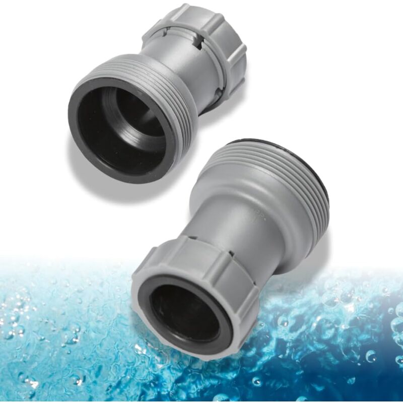 foto del prodotto acquaverde adattatori piscina 32 38 mm compatibili con intex e bestway set 2 connettori per tubi piscine fuori terra, facili da installare,