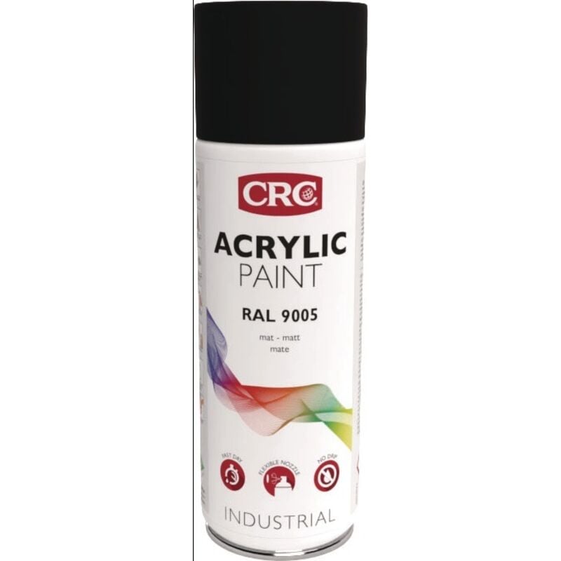 foto del prodotto acrilico ral 9005 aerosol 400ml 6 