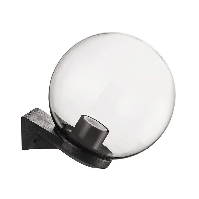 foto del prodotto acrilux applique sfera con braccio, 25 cm, fum 