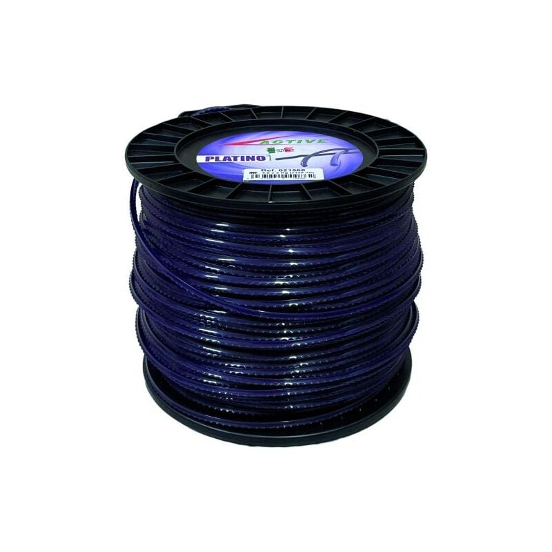 foto del prodotto active filo seghettato per decespugliatore platino col. viola mm. 4,0x120 mt. kg.2 