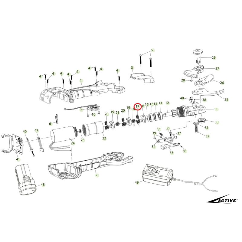 foto del prodotto active ingranaggio satellite secondo stadio originale forbice tigercut 32 025451