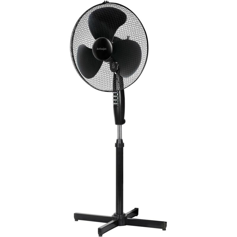foto del prodotto activejet ventilatore a piantana wsr 40c nero argentato 50 w