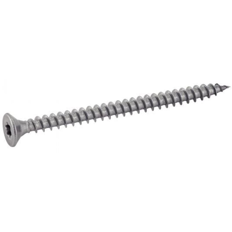 foto del prodotto acton viti per legno truciolare a testa svasata a sei lobi filetto pieno acciaio inox a2 3x20 mm confezione da 200 pezzi