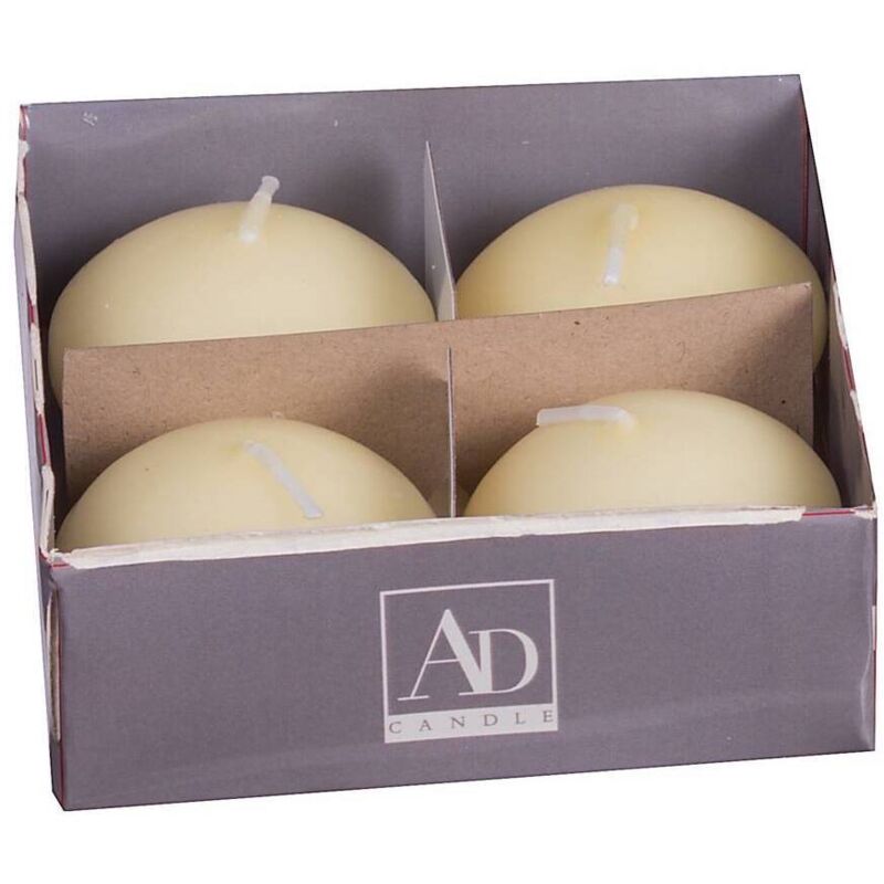 foto del prodotto ad trend set 4 candele galleggianti avorio d.4xh3.5cm