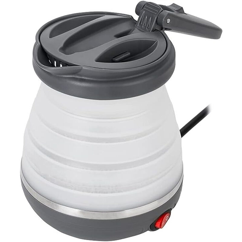 foto del prodotto ad1279 bollitore elettrico pieghevole, 0,6l, 750w, bpa free, 750 w, 0,6 litri, 0 decibel, plastica, bianco grigio scuro adler