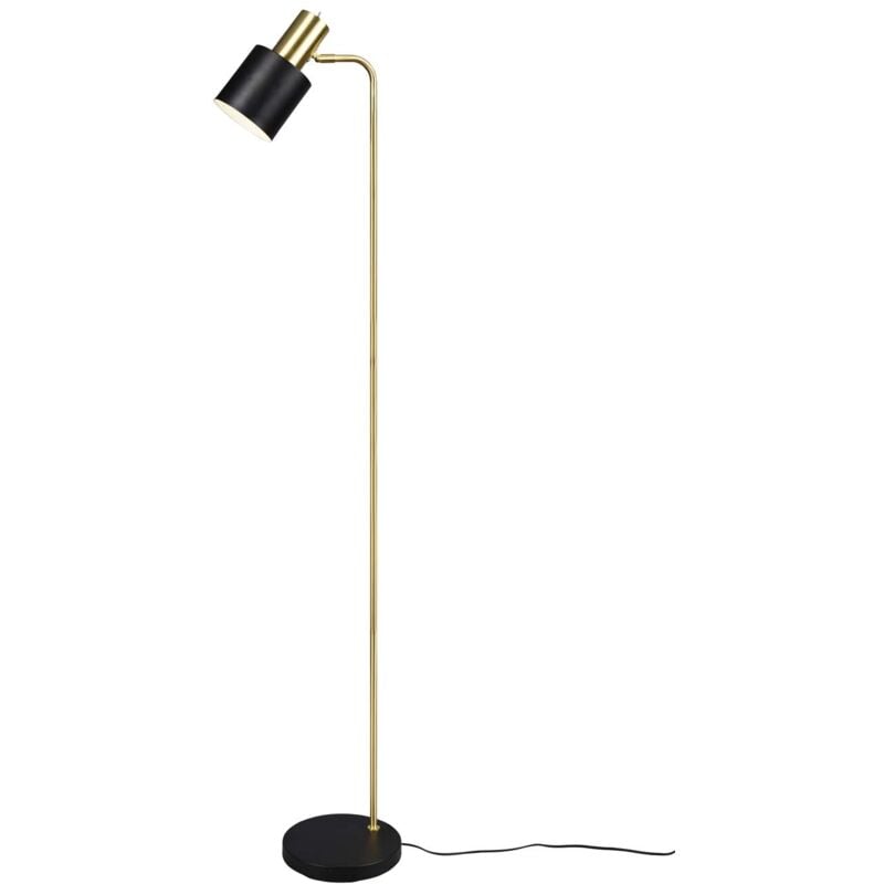 foto del prodotto adam piantana metallo ottone satinato e nero h. 150cm