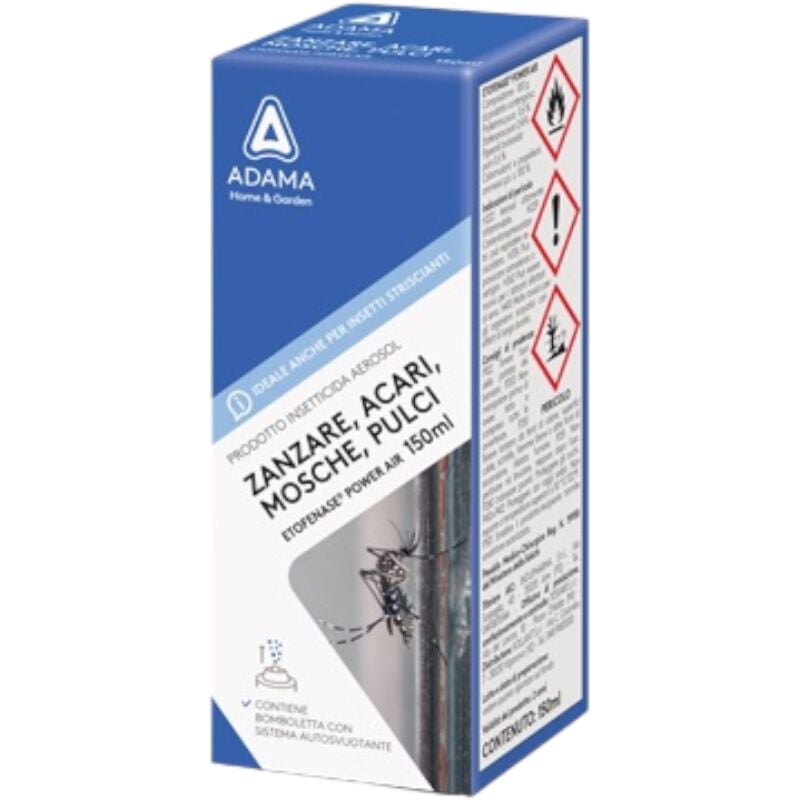 foto del prodotto adama insetticida aerosol in bomboletta 150 ml per ambienti interni ed esterni etofease power air