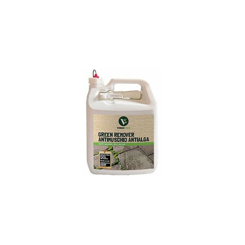 foto del prodotto adama tanica antimuschio antialghe 5 litri con inserto spray per vialetti e superfici dure green remover verdevivo