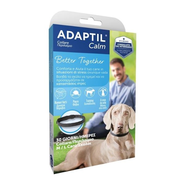 foto del prodotto adaptil calm collare calmante per cani 70cm 1 ordine scegli lo sconto bzr5 bzr20 200 punti fedelt antiansia per cani