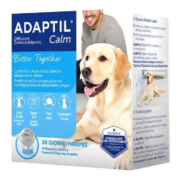 foto del prodotto adaptil calm diffusore con ricarica 1 pezzo 1 ordine scegli lo sconto bzr5 bzr20 200 punti fedelt antiansia per cani