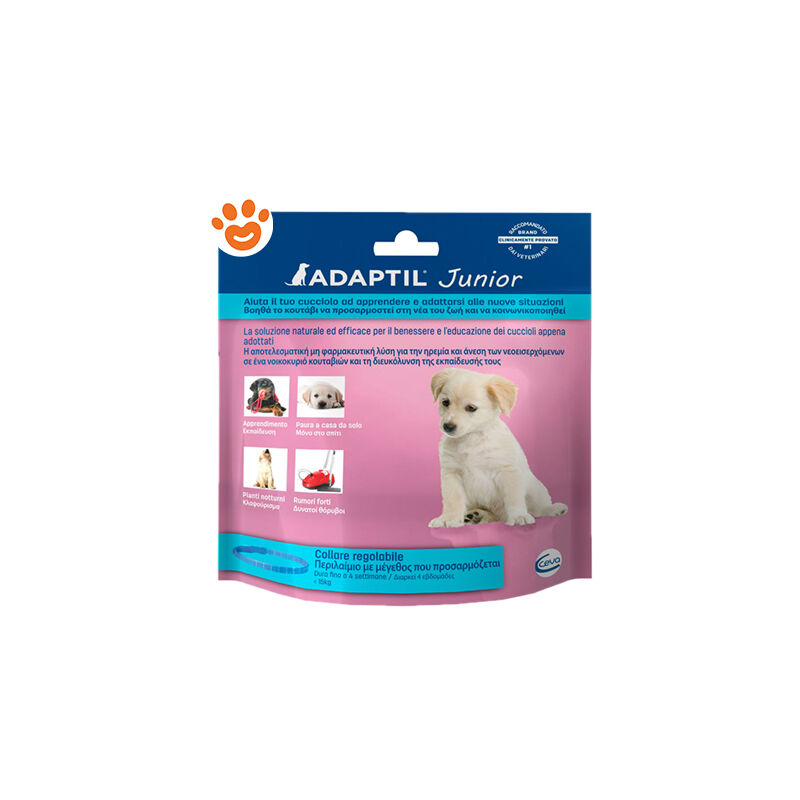 foto del prodotto adaptil ceva dog junior collare 37 cm ceva dog junior collare 37 cm confezione da 1 collare