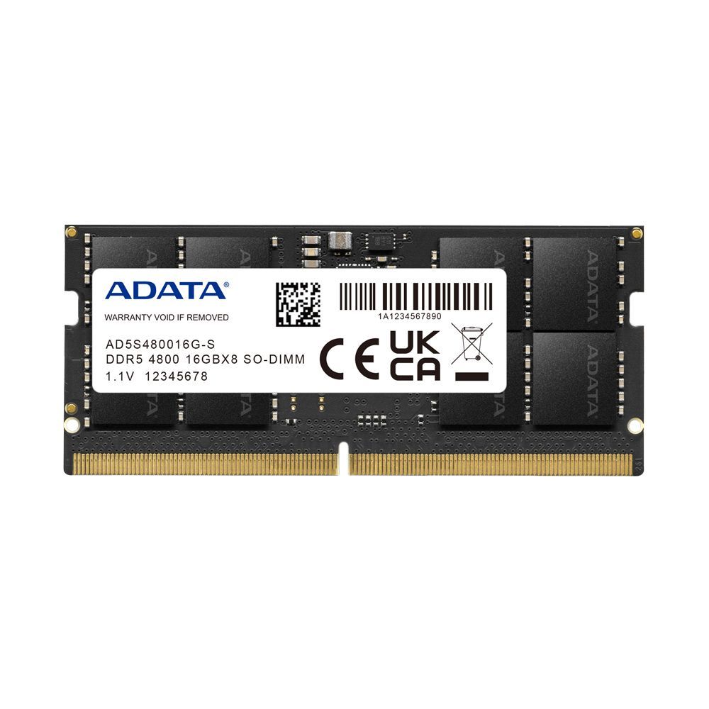 foto del prodotto adata ad5s480016g s memoria 16 gb 1 x 16 gb ddr5 4800 mhz data integrity check verifica integrit dati 