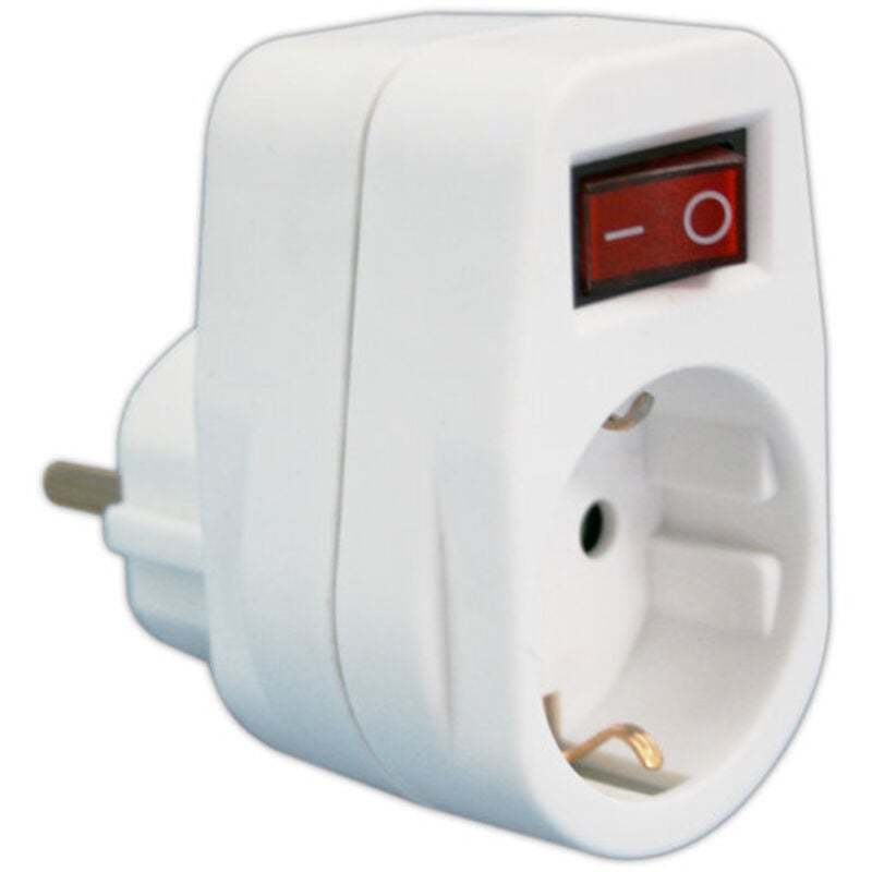 foto del prodotto adattatore 1 presa con interruttore 16a/250v con protezione dei bambini 36.082 electro dh 8430552138838