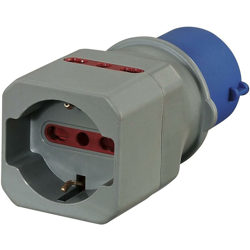 foto del prodotto adattatore 220v triplo bipasso schuko