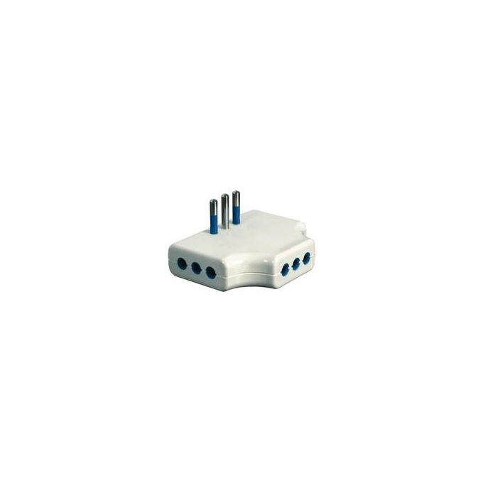 foto del prodotto adattatore 3 prese bianco 10a 87250
