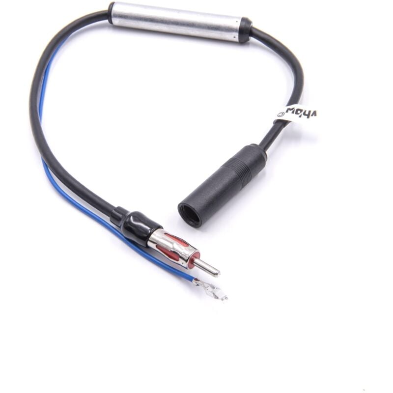 foto del prodotto adattatore antenna da din m a din f compatibile con audi, seat, vw veicoli amplificatore antenna per alimentazione phantom, 35 cm vhbw