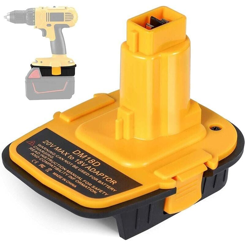 foto del prodotto adattatore batteria dm18d dca1820 con usb per dewalt 20v 18v per batteria al litio milwaukee m18 18v dcb204 convertitore dcb205 per strumenti dewalt