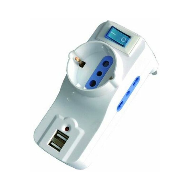 foto del prodotto adattatore blister triplo 10 16a sc int