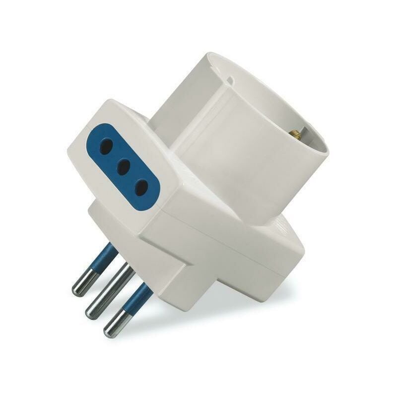foto del prodotto adattatore blueline con spina p30 2pr. 2p t 10a scame