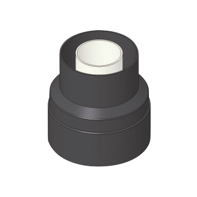 foto del prodotto adattatore camino 60 100 mm con interno in pp ed esterno in pvc 00000051371 tecnogas