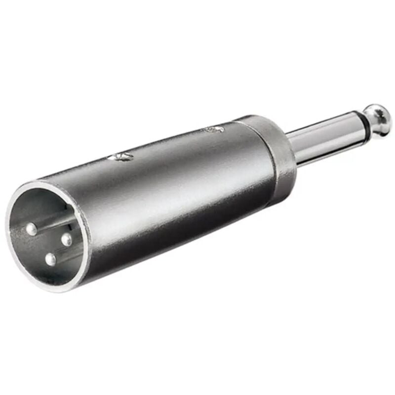 foto del prodotto adattatore canon xlr a jack aux spina spina mono 6,35 mm a xlr