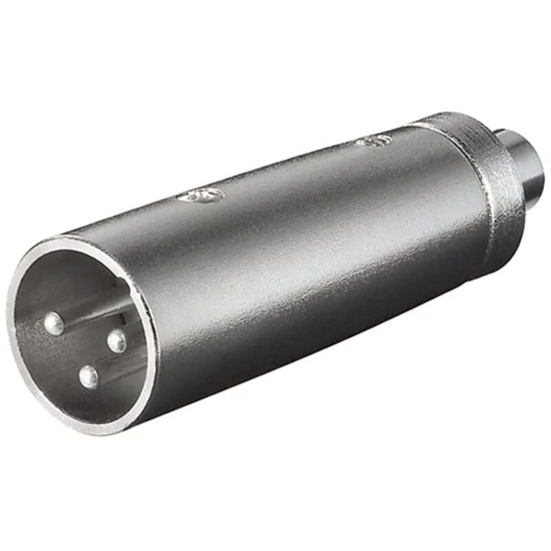 foto del prodotto adattatore canon xlr spina 3 poli a presa rca audio