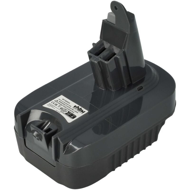 foto del prodotto adattatore compatibile con dyson v6 up top aspiratore - convertitore per batterie 18 v li-ion compatibile con makita bl1830 - vhbw