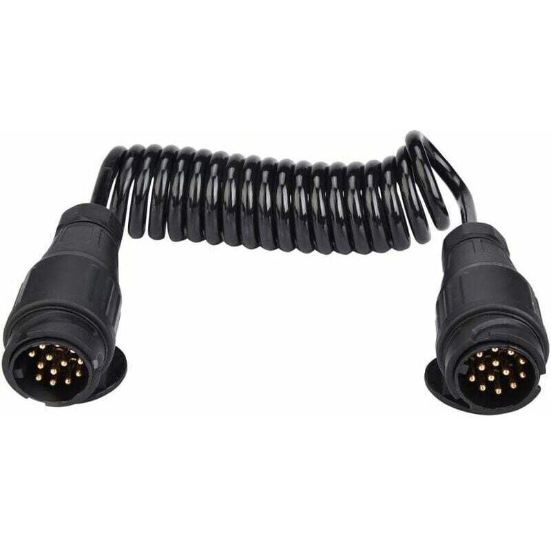 foto del prodotto adattatore connettore cavo a molla per cablaggio presa rimorchio a 13 pin per roulotte
