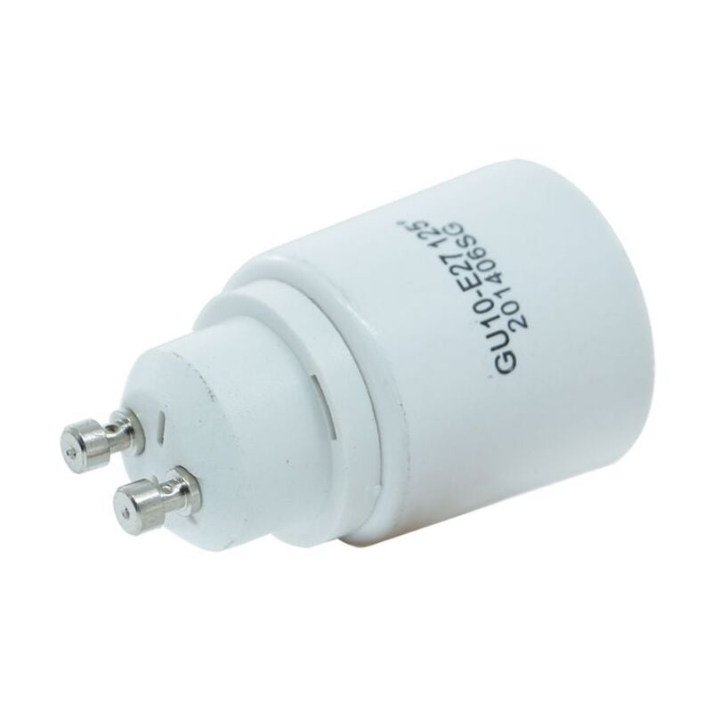 foto del prodotto adattatore convertitore riduzione lampada lampadina gu10 a e27