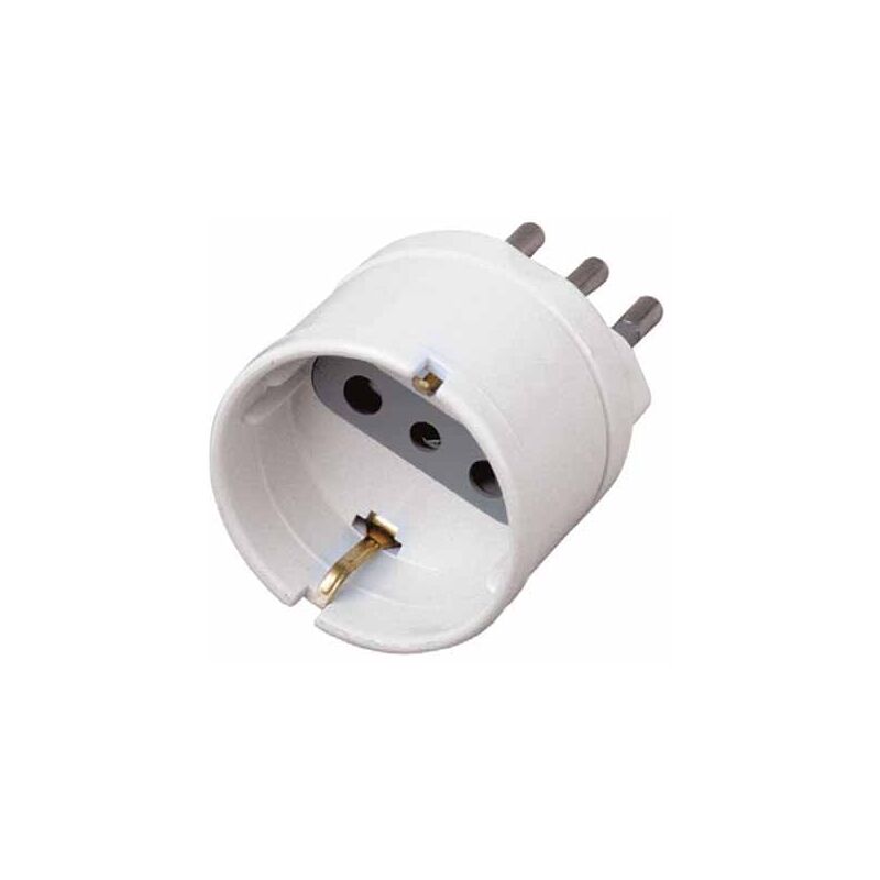 foto del prodotto adattatore da schuko presa tedesca a presa 2p t 16a standard italiano sku 8720 v tac