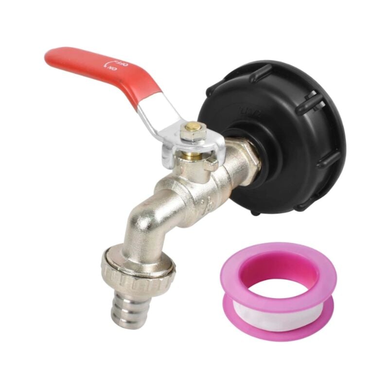 foto del prodotto adattatore da valigia ibc s60x6 a ottone, rubinetto a filettatura grossa da 1 2 , tubo rubinetto da giardino in lega s606 a 1 2 nipplo in plastica