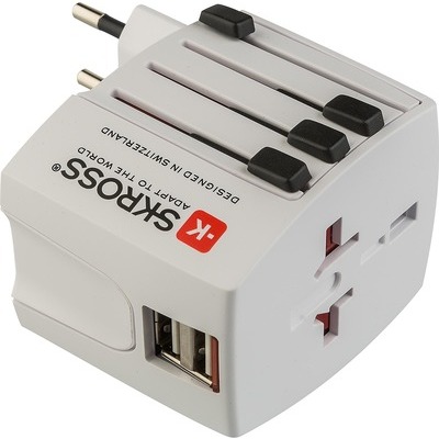foto del prodotto adattatore da viaggio polypool universale 2 prese usb