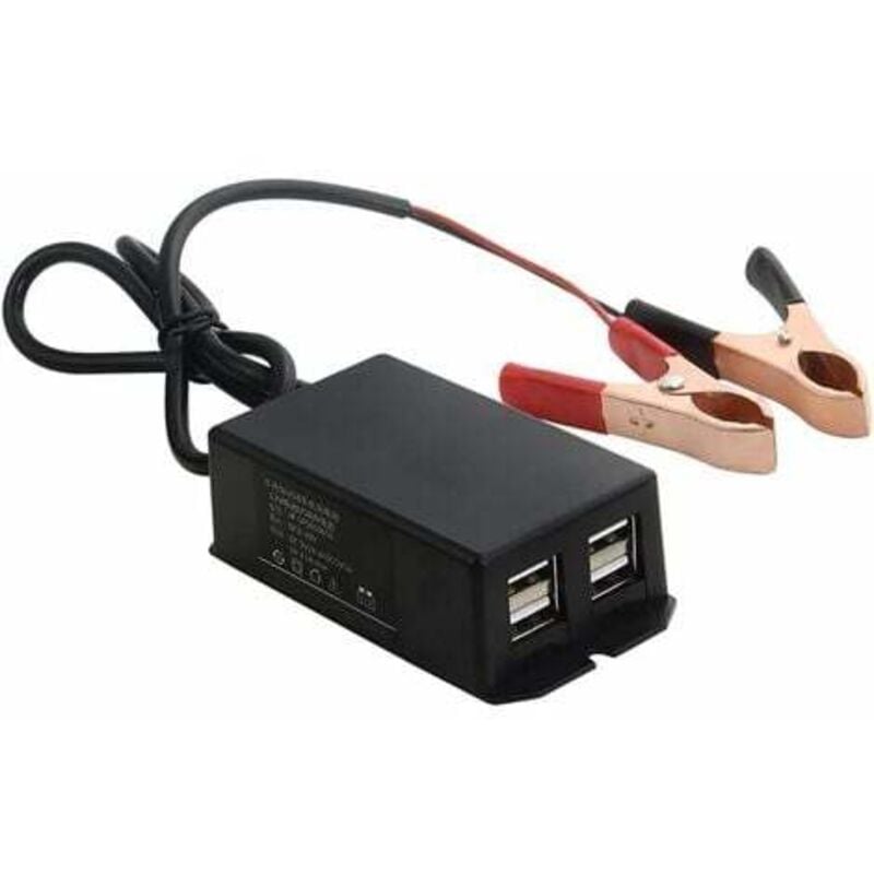 foto del prodotto adattatore di alimentazione usb da 12 v, 24 v a 5 v, caricabatterie impermeabile per cellulare per moto, caricabatterie usb per moto, adattatore per