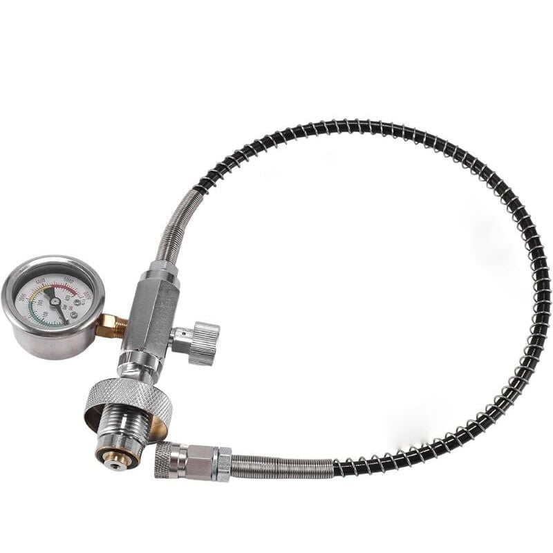 foto del prodotto adattatore di ricarica per stazione d aria hpa aggiornato da bombola subacquea con connessione din 232 300 bar per ricarica aria pcp