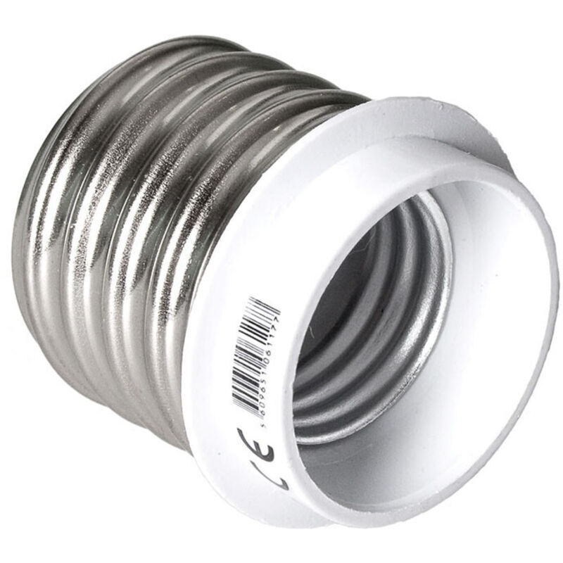 foto del prodotto adattatore e40 a e27 12v max polipropilene bianco