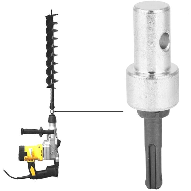 foto del prodotto adattatore eccellente per trivella di terra , trivella di terra professionale, adattatore per muratura in metallo per trapano avvitatore a batteria