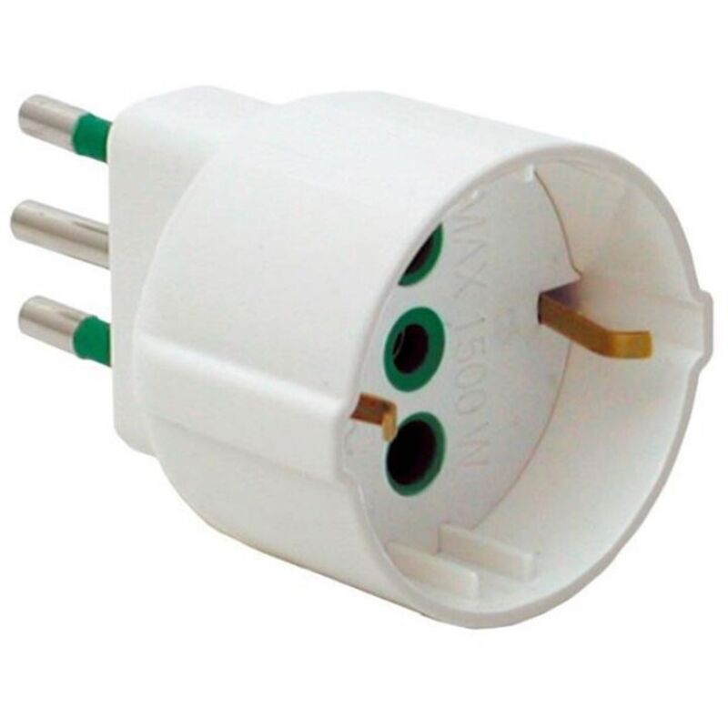 foto del prodotto adattatore fanton spina 10a t e presa schuko 82120