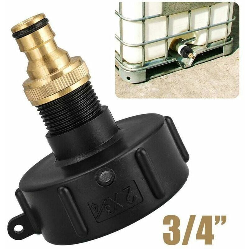 foto del prodotto adattatore ibc con connettore ig da 3 4' s60x6 per serbatoio d'acqua piovana ibc