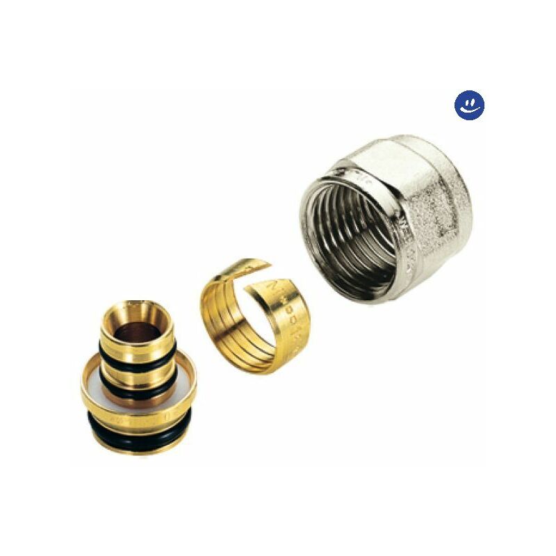 foto del prodotto adattatore in ottone cromato per tubo multistrato 3 4 16 tiemme