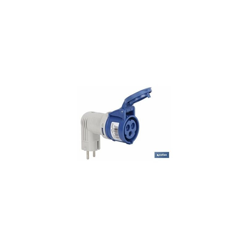 foto del prodotto adattatore industriale 16a 230v ip44 spina schuko